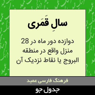 تصویری از سال قمری