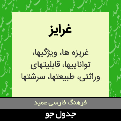 تصویری از غرایز