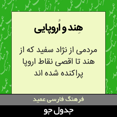 تصویری از هند و اروپایی