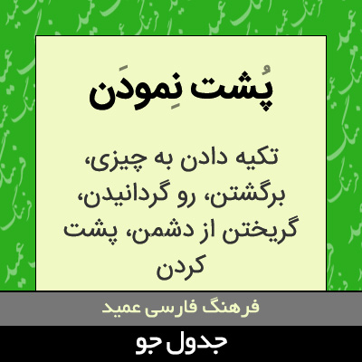 تصویری از پشت نمودن