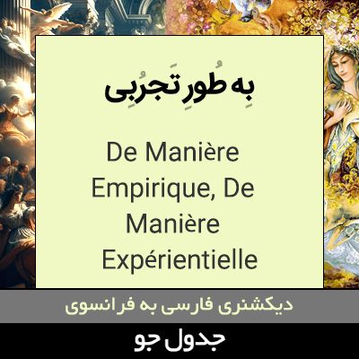 تصویری از به طور تجربی