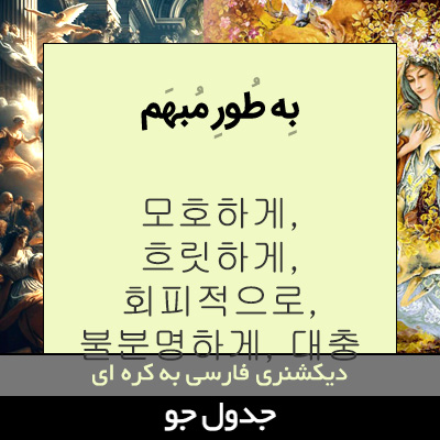 تصویری از به طور مبهم