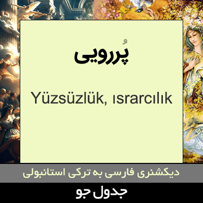 تصویری از پررویی