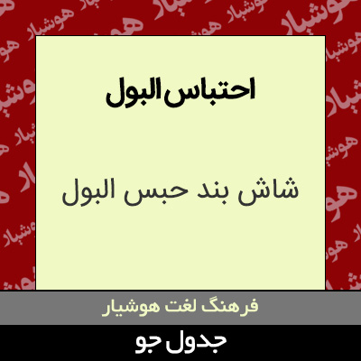 تصویری از احتباس البول