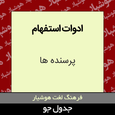 ادوات استفهام