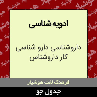 تصویری از ادویه شناسی