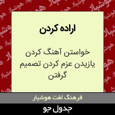 تصویری از اراده کردن