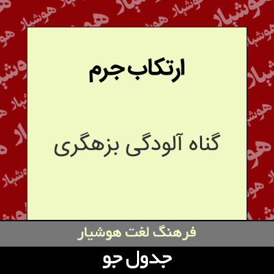 تصویری از ارتکاب جرم