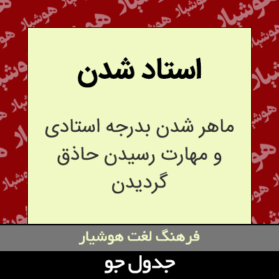 تصویری از استاد شدن