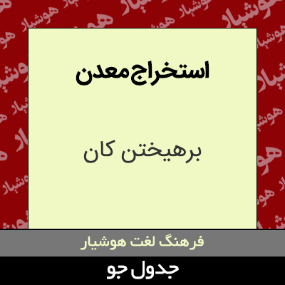 تصویری از استخراج معدن