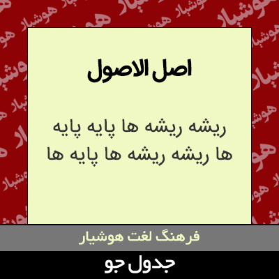 تصویری از اصل الاصول