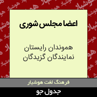 تصویری از اعضا مجلس شوری