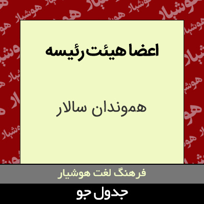 تصویری از اعضا هیئت رئیسه