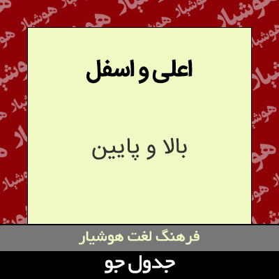 تصویری از اعلی و اسفل