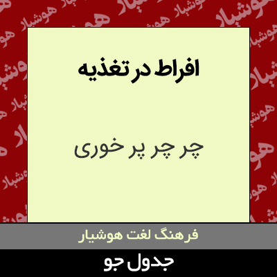 تصویری از افراط در تغذیه