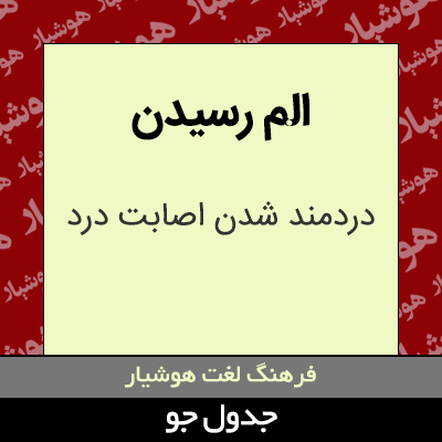 تصویری از الم رسیدن