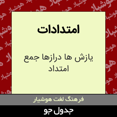 تصویری از امتدادات