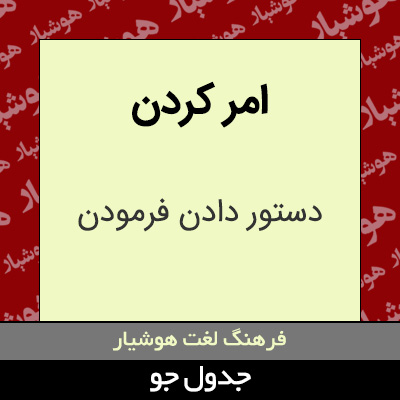 تصویری از امر کردن