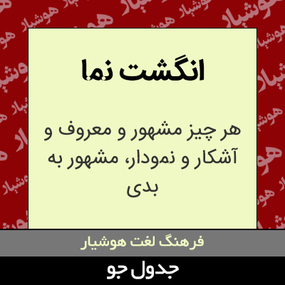 تصویری از انگشت نما