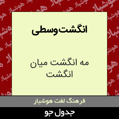 تصویری از انگشت وسطی