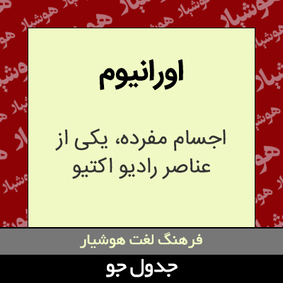 تصویری از اورانیوم