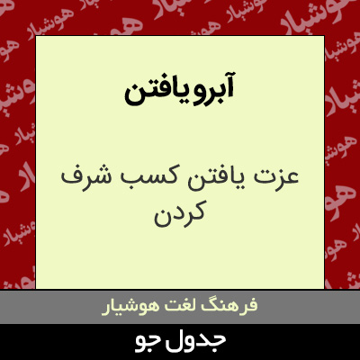 تصویری از آبرو یافتن