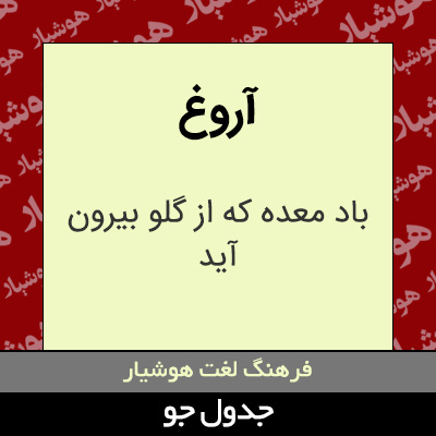 تصویری از آروغ