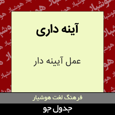 تصویری از آینه داری