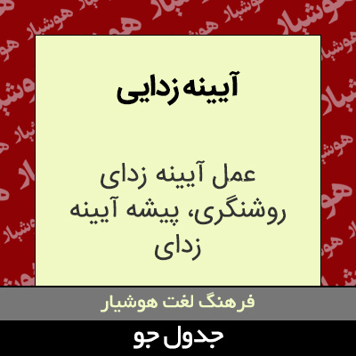 تصویری از آیینه زدایی