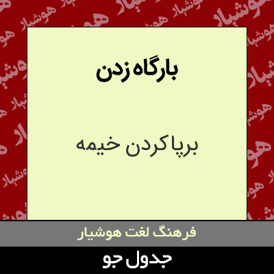 تصویری از بارگاه زدن