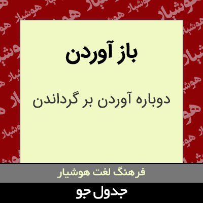 تصویری از باز آوردن