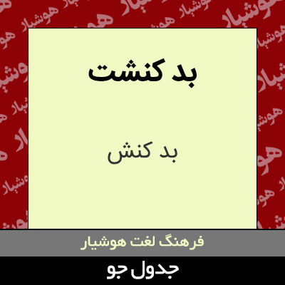 تصویری از بد کنشت