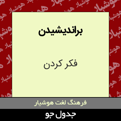 تصویری از براندیشیدن