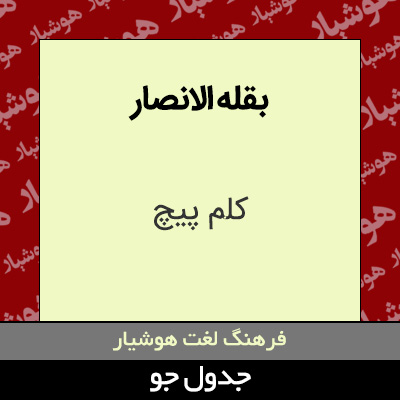 تصویری از بقله الانصار