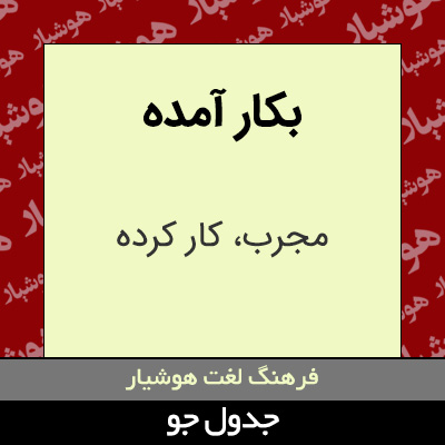 تصویری از بکار آمده