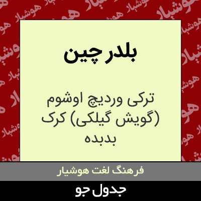 تصویری از بلدر چین