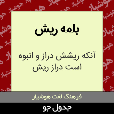 تصویری از بلمه ریش