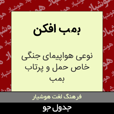 تصویری از بمب افکن