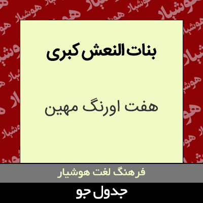 تصویری از بنات النعش کبری