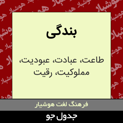 تصویری از بندگی