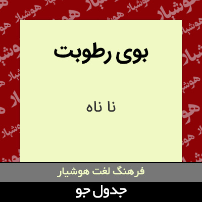 تصویری از بوی رطوبت