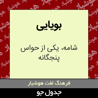 تصویری از بویایی