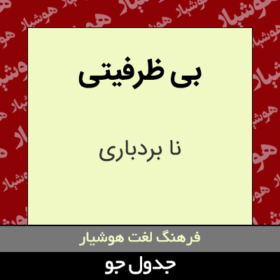 تصویری از بی ظرفیتی