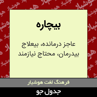 تصویری از بیچاره