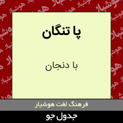 تصویری از پا تنگان