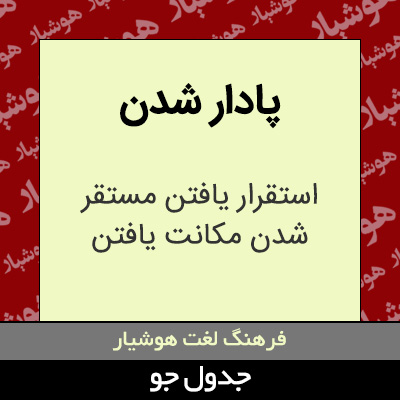 تصویری از پادار شدن