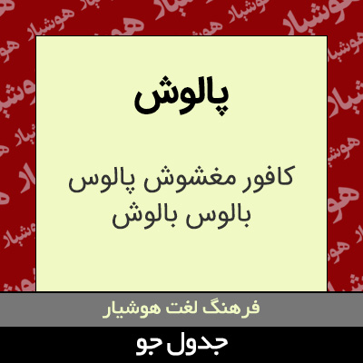 تصویری از پالوش