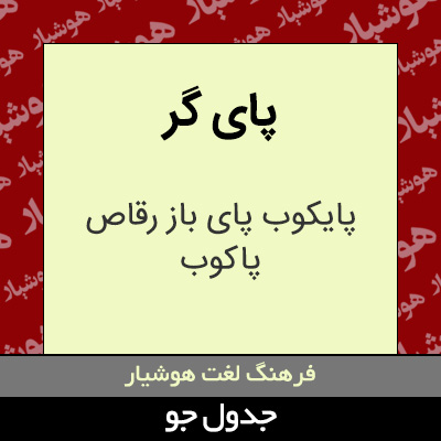 تصویری از پای گر