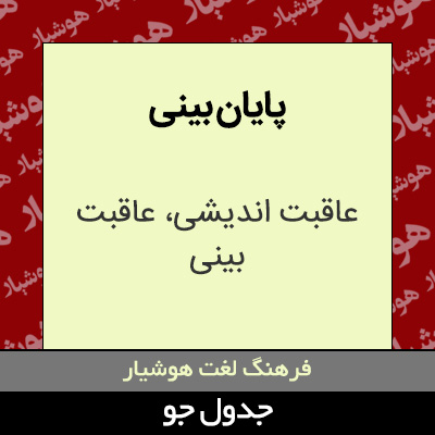 تصویری از پایان بینی