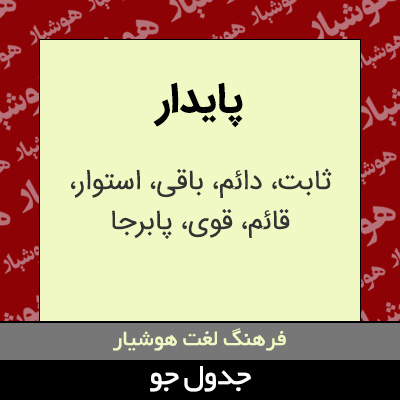 تصویری از پایدار